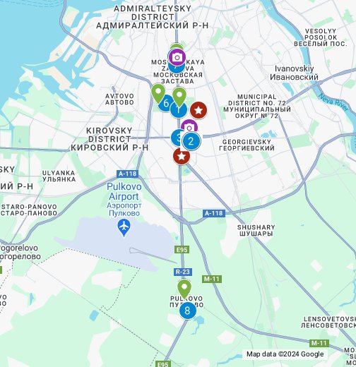 Карта спб московский 172